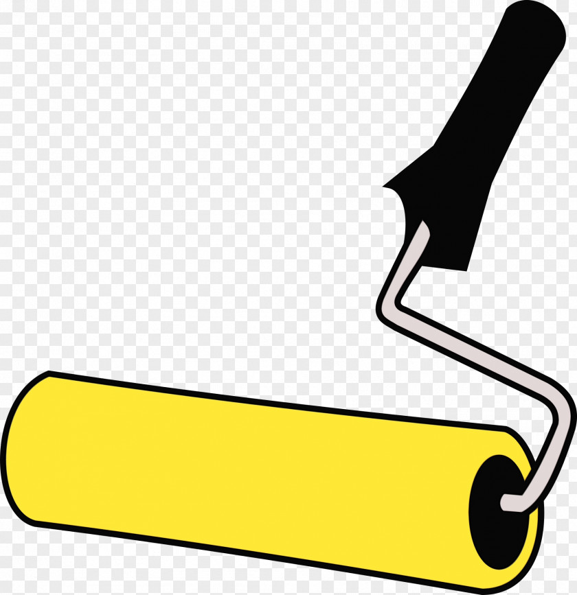 Paint Roller Yellow PNG