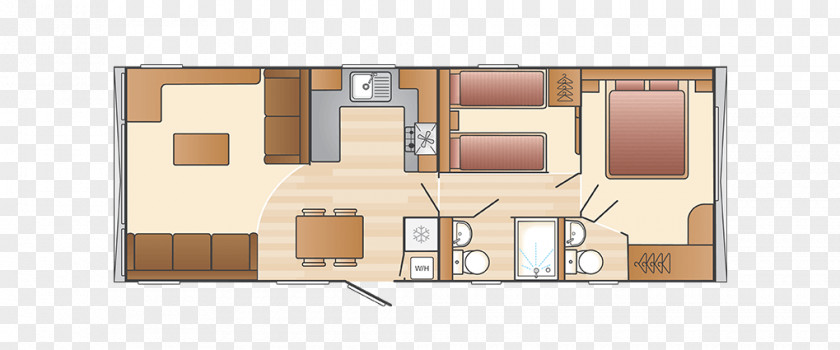 Bed Plan Caravan Park Mobile Home Floor House PNG