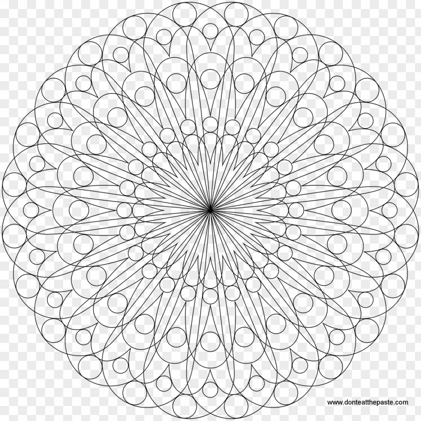 Page Mandala Coloring Book Mehndi Sacred Geometry PNG