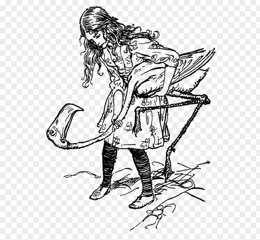 Woman Holding A Bird London Alice's Adventures In Wonderland The Mad Hatter Illustration PNG