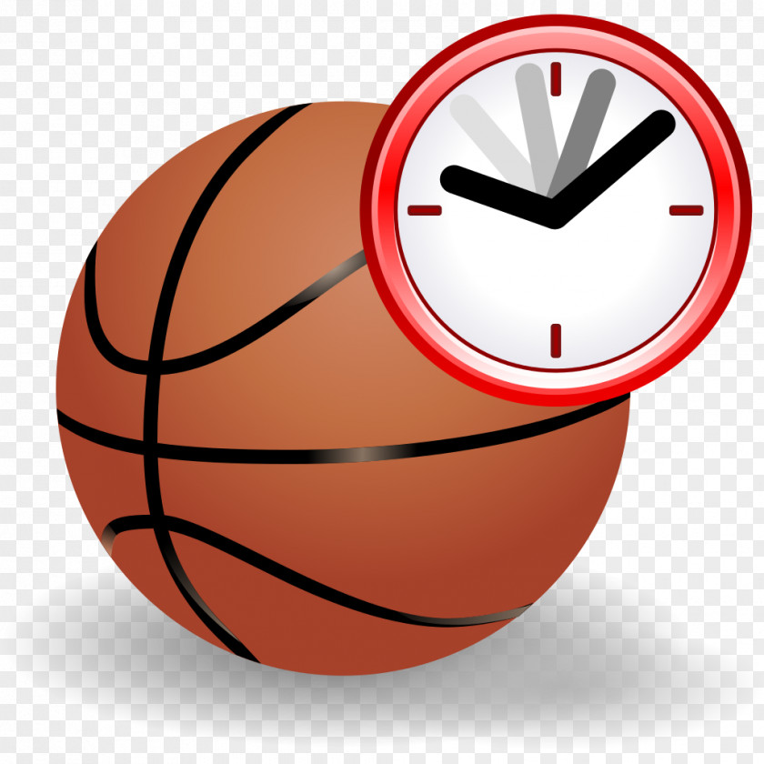 Basketball Clock Clip Art PNG