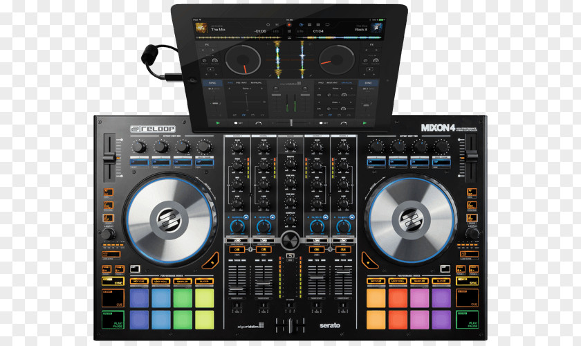 Dj Mixer Djay Reloop Mixon-4 DJ Controller Disc Jockey Beatpad 2 PNG