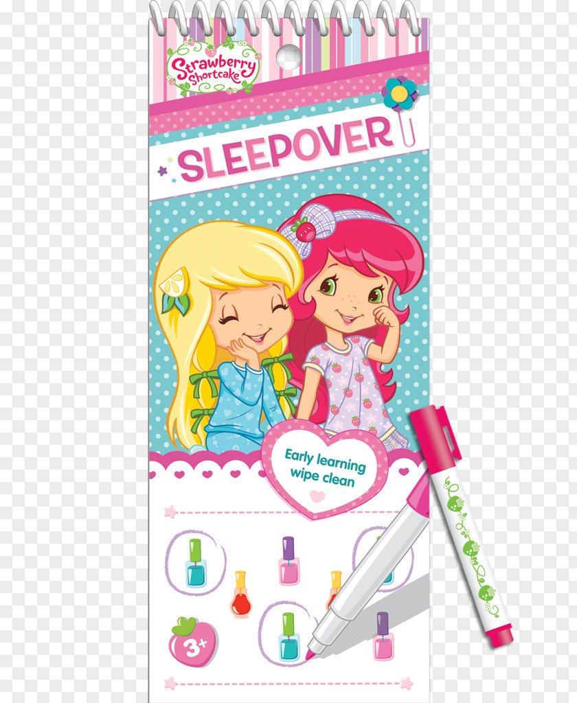 Toy Shortcake Sleepover Pink M Party PNG