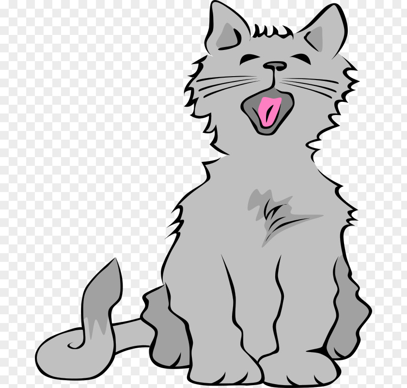 Yawning Cliparts Cat Kitten Meow Clip Art PNG