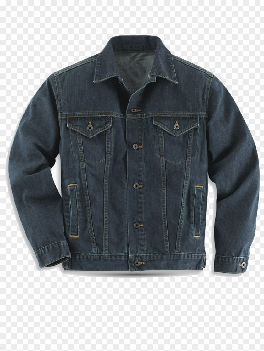 Black Denim Jacket Leather Jean Jeans PNG