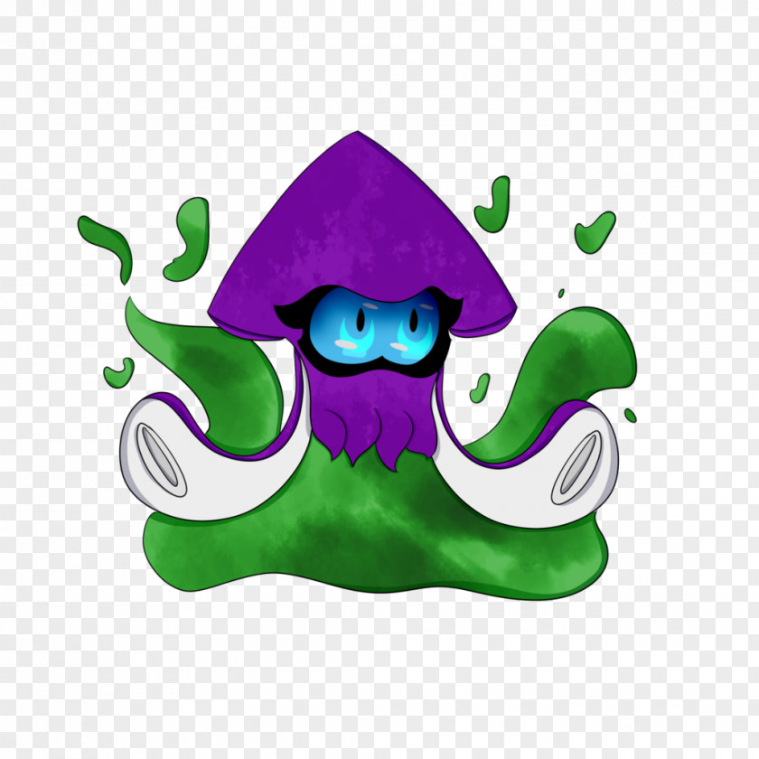 Drawing Of Squid Green Animal Character Clip Art PNG