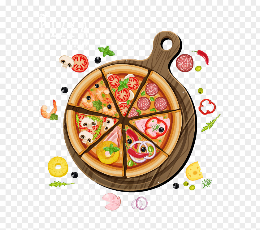 Pizza New York-style Italian Cuisine Vegetarian Fast Food PNG