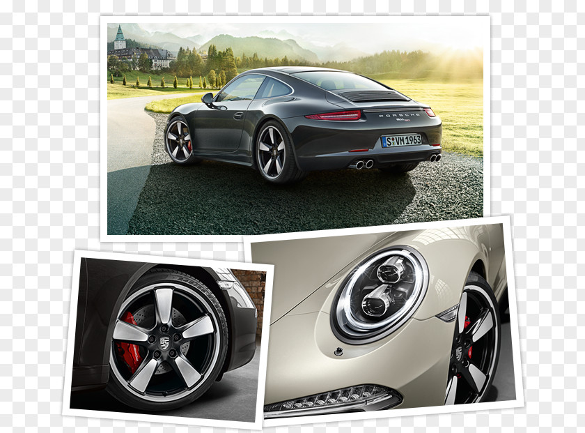 Porsche 911 Alloy Wheel Sports Car PNG