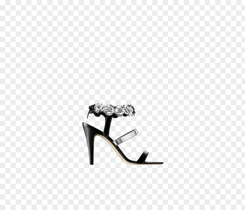 Chanel High Heels White Dress Black Sandal Bride PNG