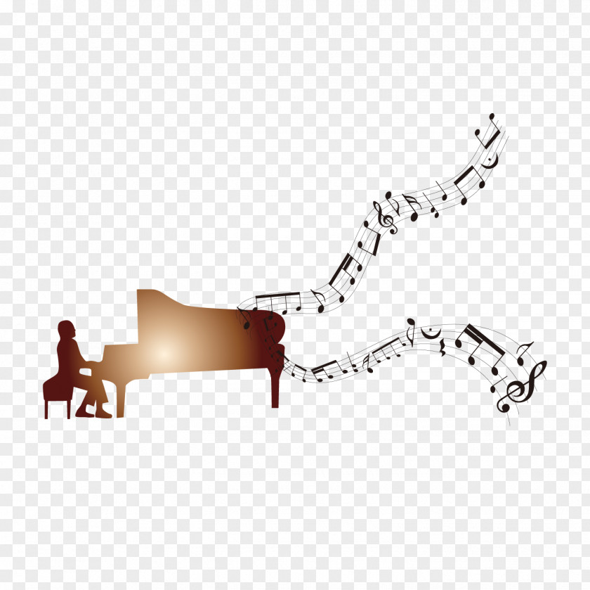Handwritten Note Vector Material Under Piano Musical Numbered Notation Composition PNG