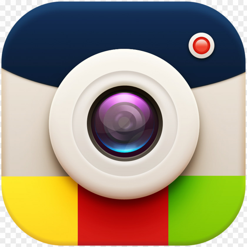 Insta Camera Lens Purple Close-up PNG