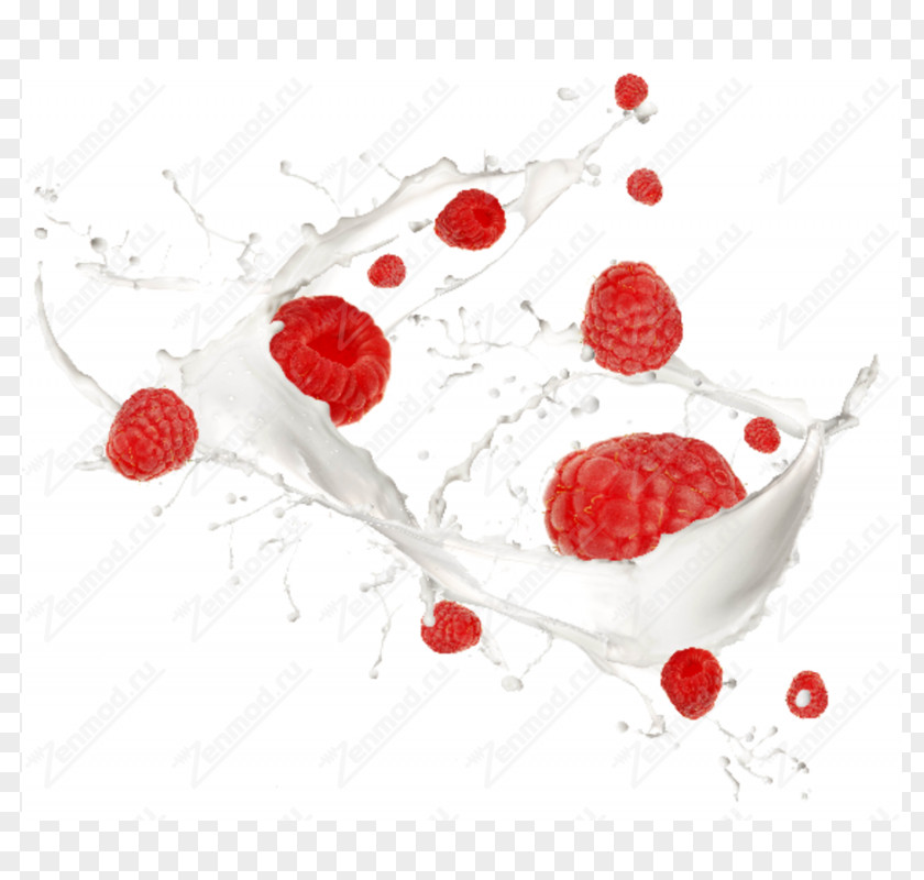 Milk Cream Fruit Raspberry Diabetes Mellitus PNG