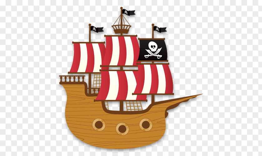 Pirate Boat Piracy Round Ship Watercraft PNG