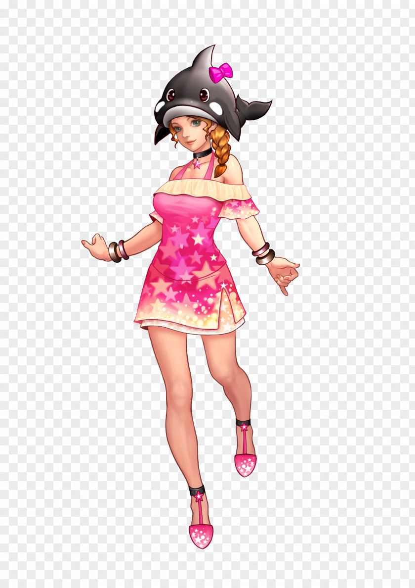 Barbie Costume Cartoon Pink M PNG
