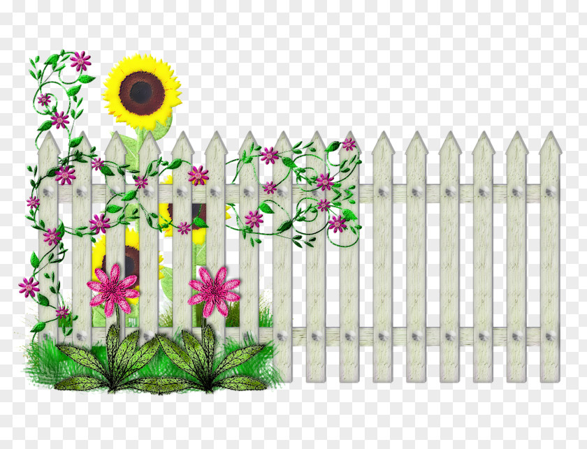 Fence Flower Clip Art PNG