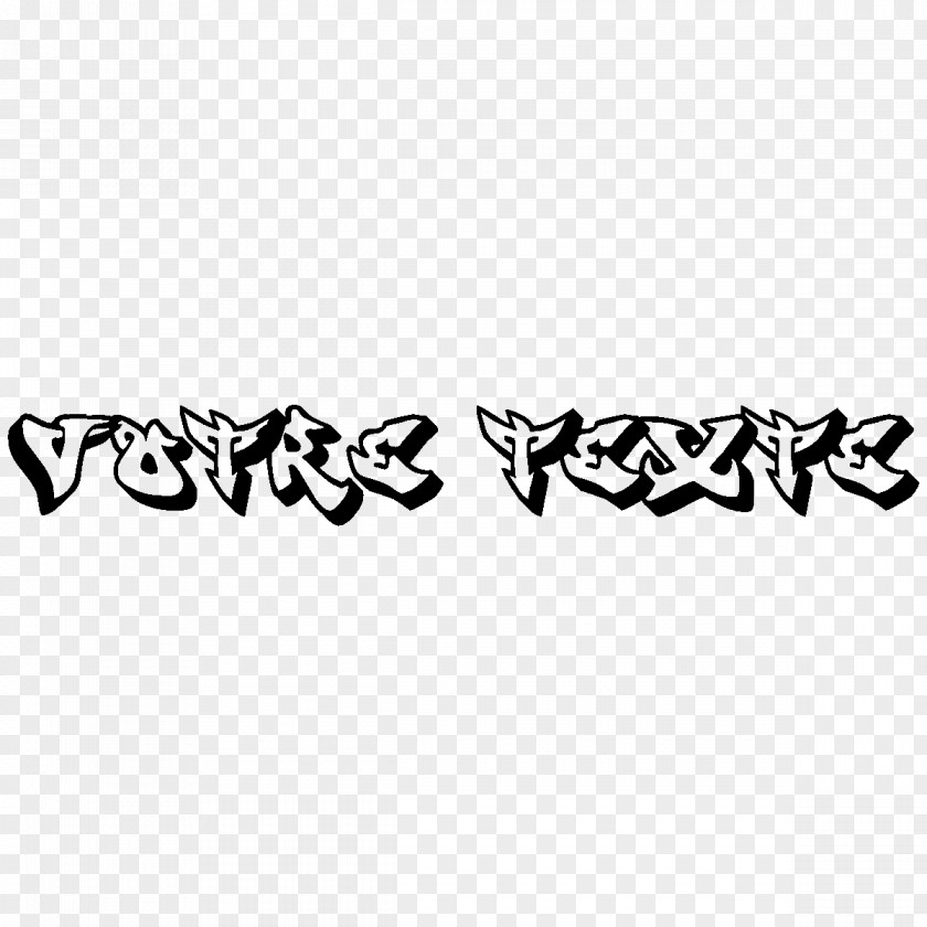 Graffiti Text Sticker Idea PNG