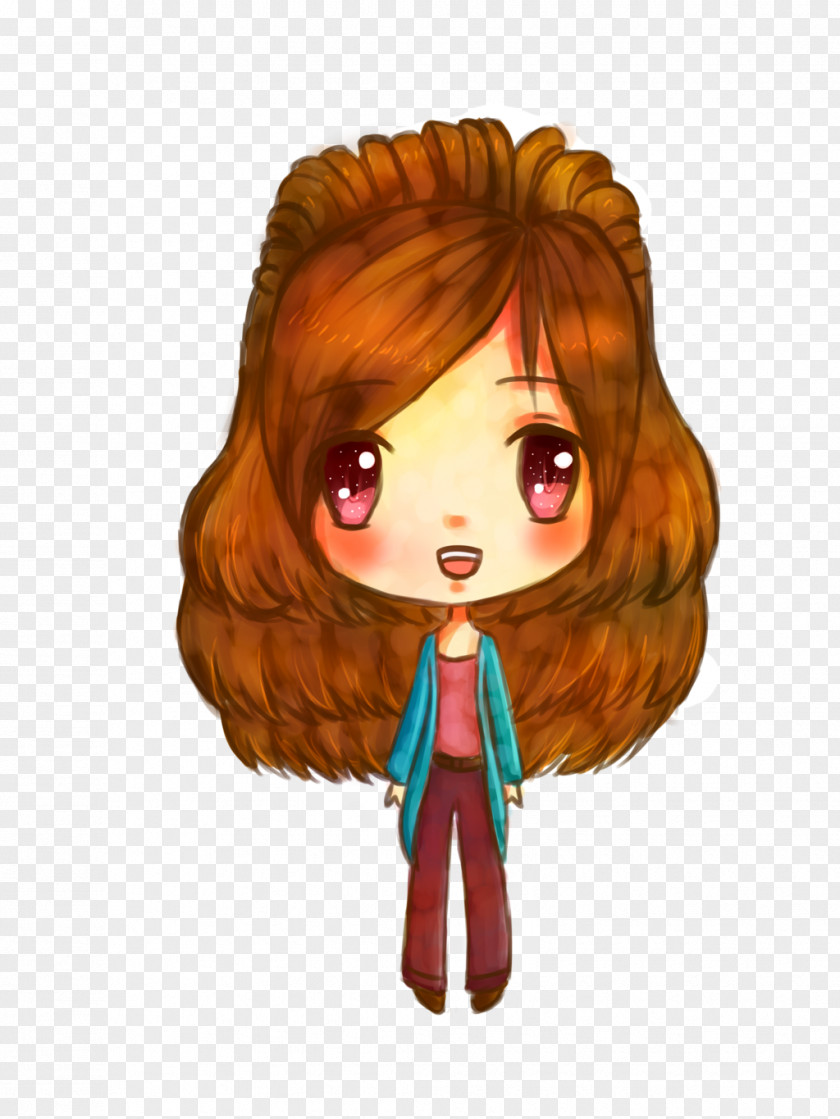 Mycutegraphics Illustration Brown Hair Cartoon Character Doll PNG