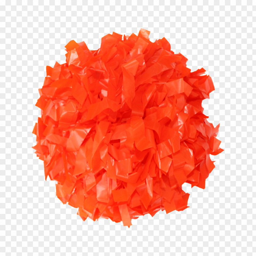 Orange Pom-pom Cheerleading Cheer-tanssi Plastic PNG