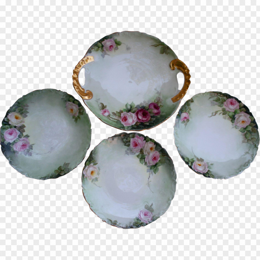 Plate Limoges Porcelain Platter PNG