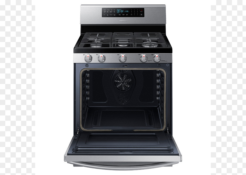 Samsung NX58H5650W Cooking Ranges Gas Stove Self-cleaning Oven Convection PNG
