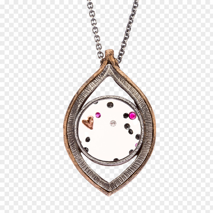 Necklace Locket Monocle Gold Silver PNG