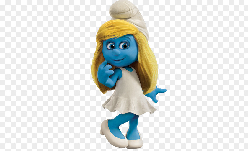 Smurfette Fictional Character Stuffed Toy Figurine Doll PNG