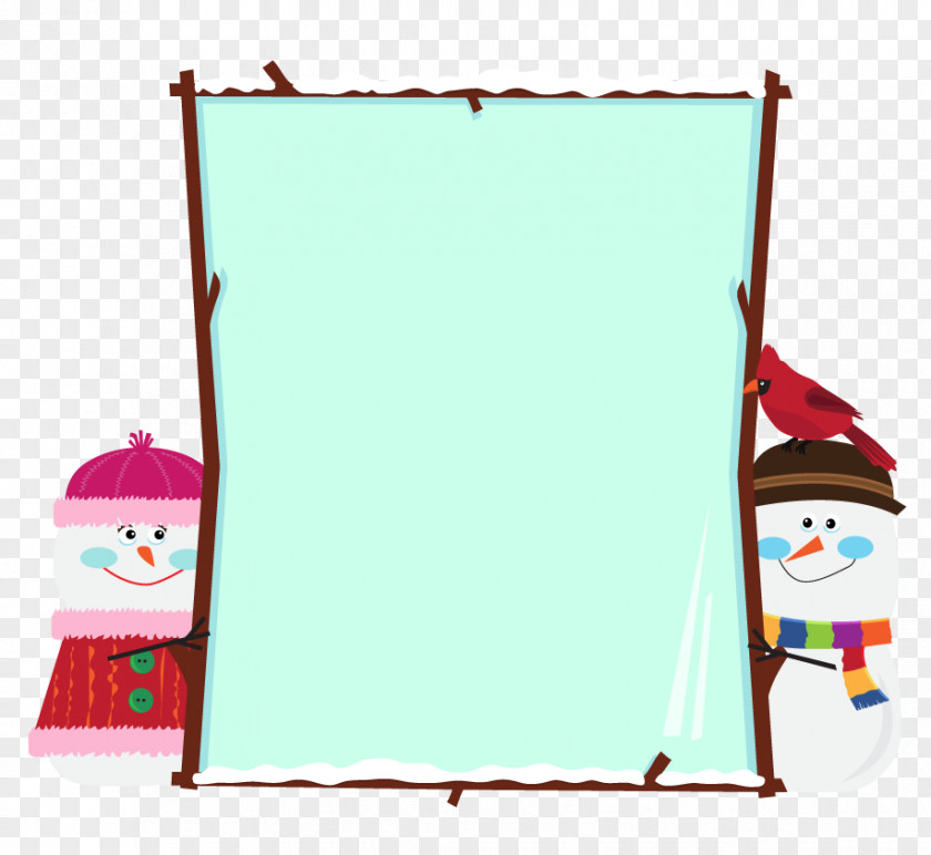 Vector Cute Snowman Lovely Illustration PNG