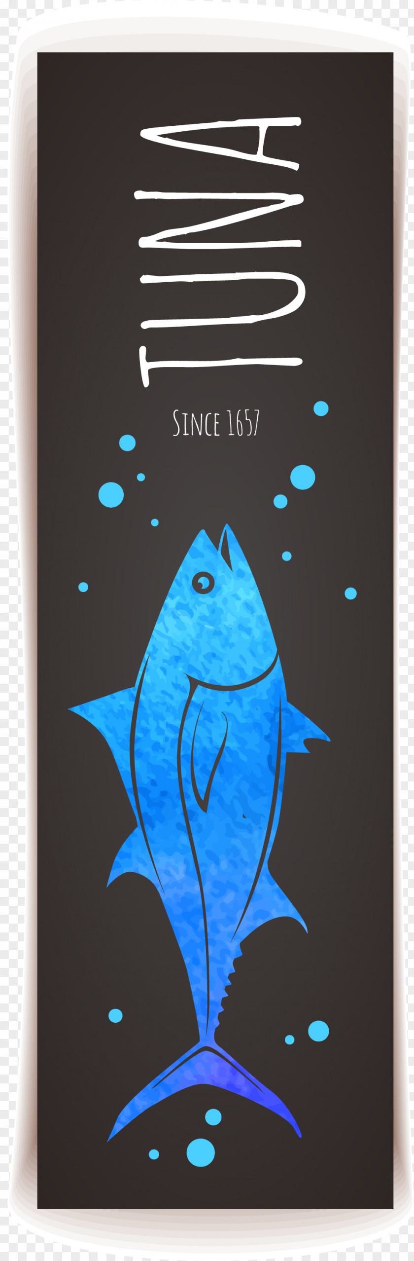 Blue Fish Simple Card Vector Graphic Design Euclidean PNG