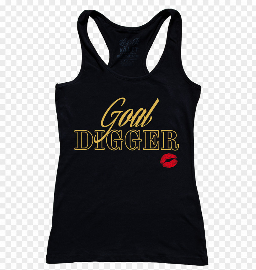 Goal Digger T-shirt Sleeveless Shirt Clothing PNG