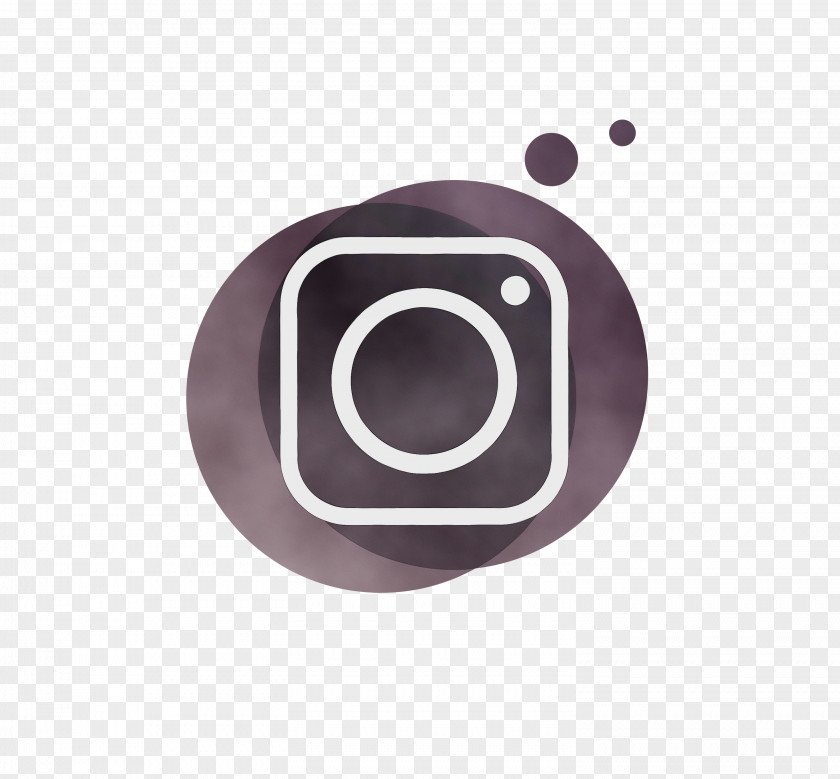 Instagram Logo Icon Watercolor Paint Wet Ink PNG