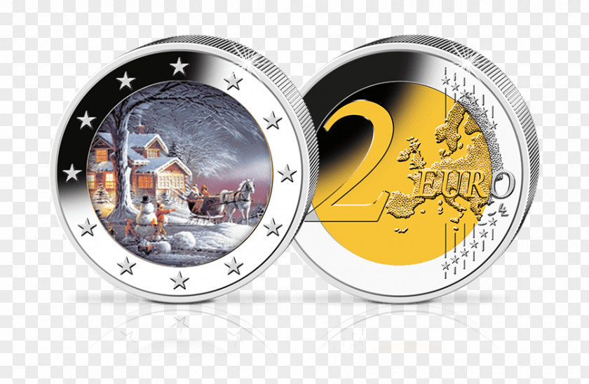 Coin Euro Coins 2 Commemorative PNG