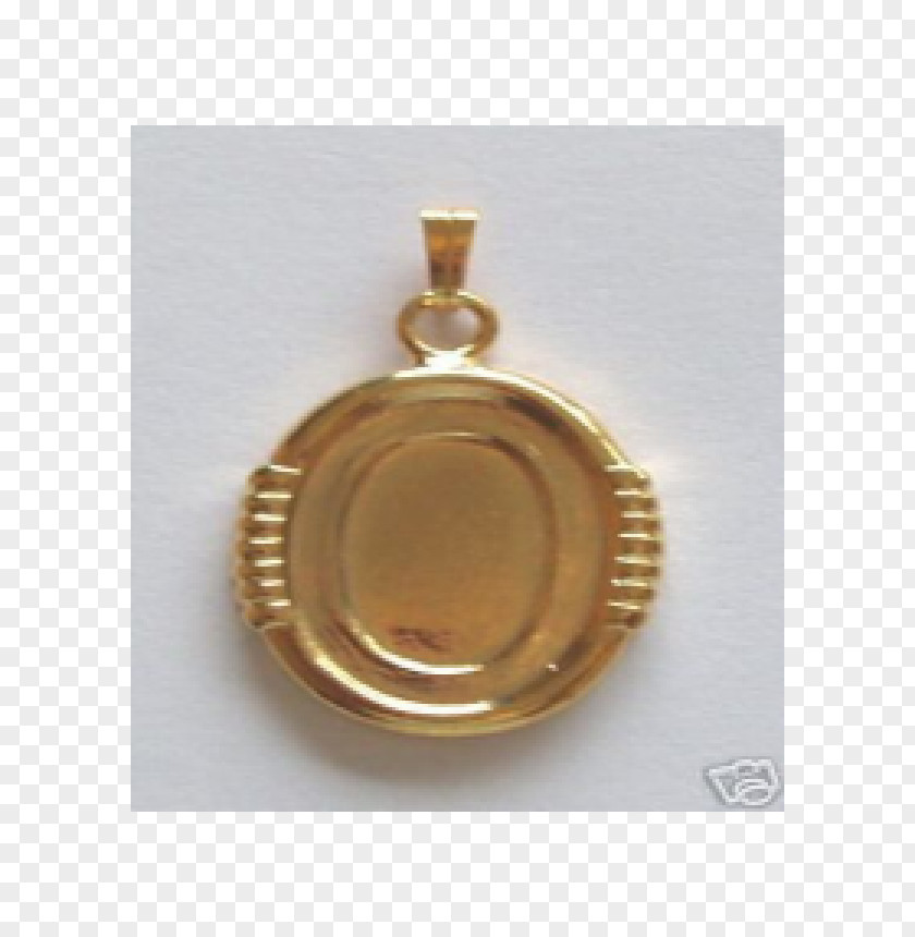 Gold Plate Locket Medal 01504 PNG