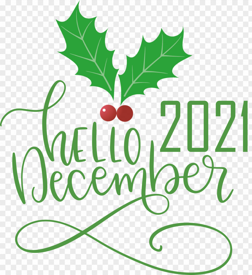 Hello December December Winter PNG