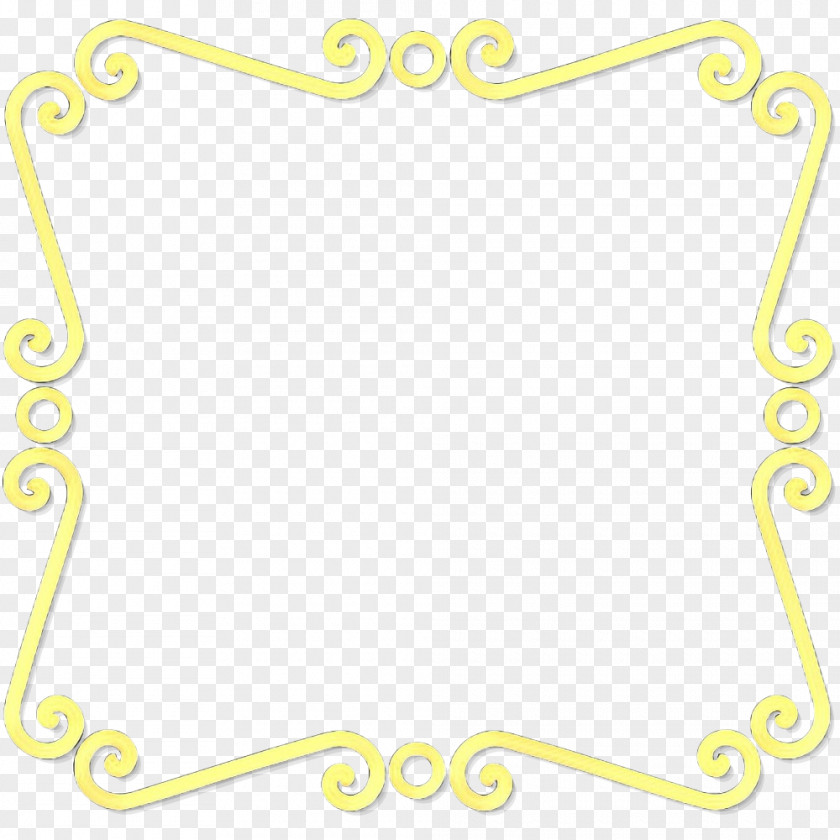 Picture Frame Yellow PNG