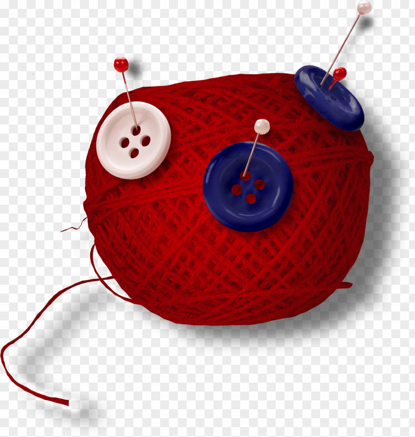Red Ball Of Yarn Buttons Button Clip Art PNG
