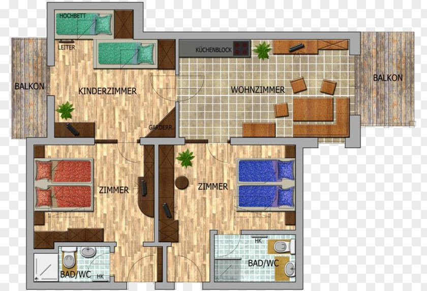 Apartment Hotel Garni Zerza Floor Plan PNG