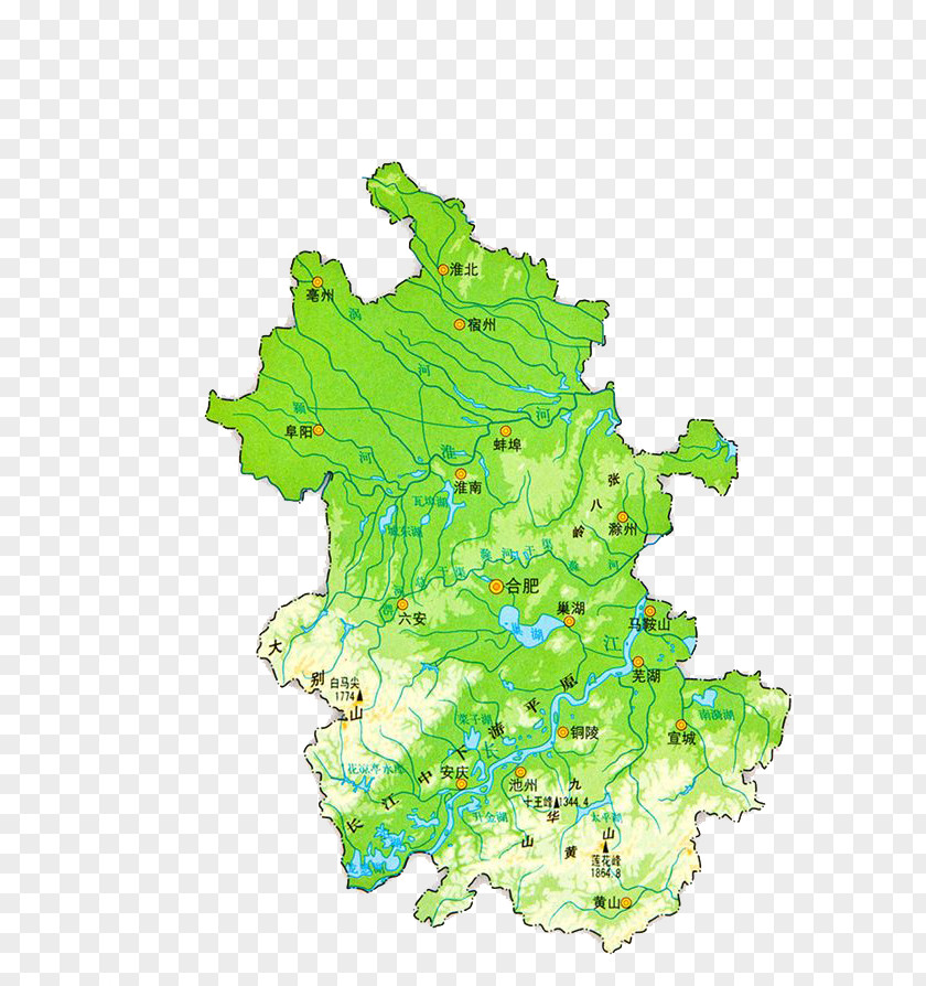 Green Map Texture Chaohu Mamiaozhen Huaibei Qianshan County Tongcheng, Anhui PNG