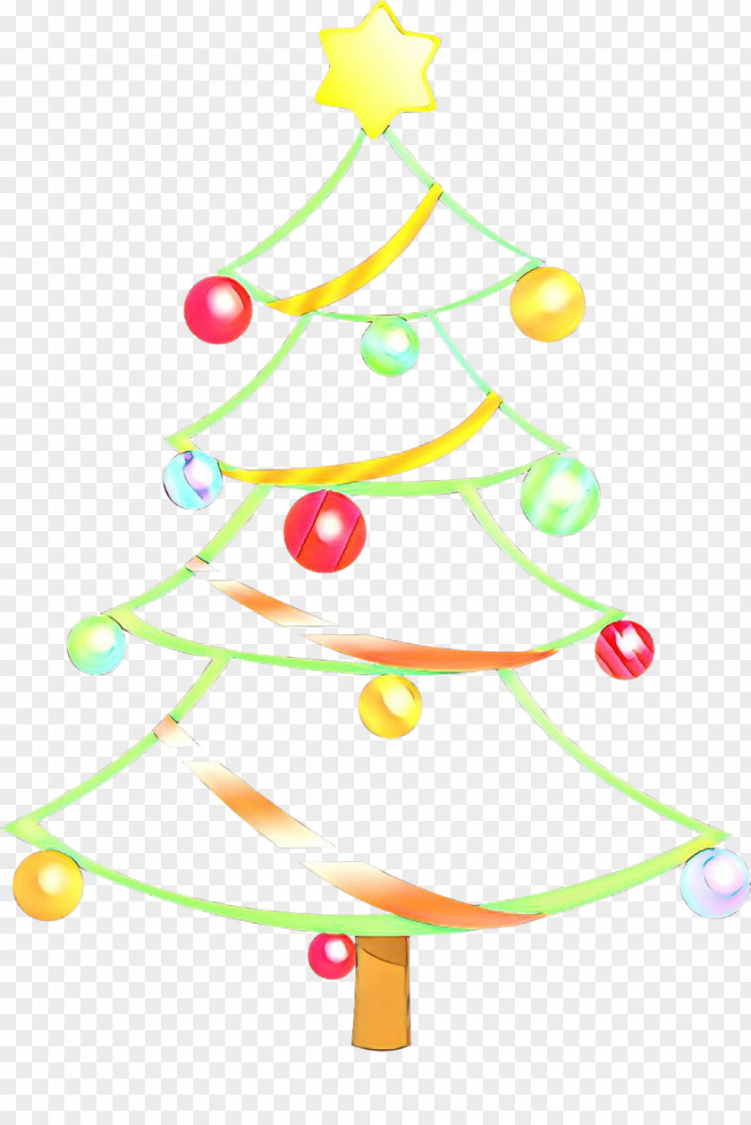 Pine Family Fir Christmas Tree Line PNG