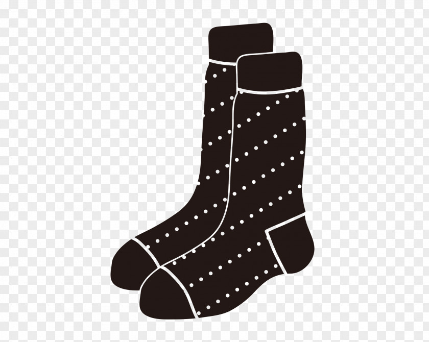 Silhouette Sock PNG