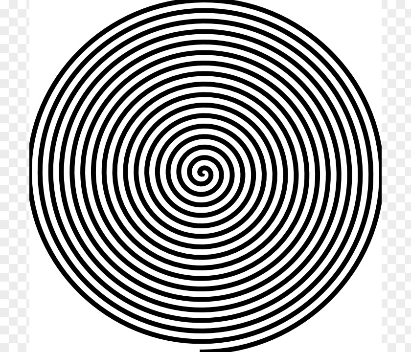 Spiral Op Art Optical Illusion Optics Drawing PNG