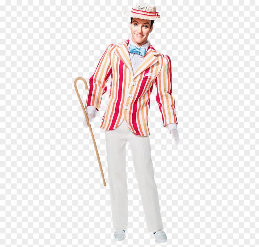 Barbie Mary Poppins Bert Doll Jane Banks PNG