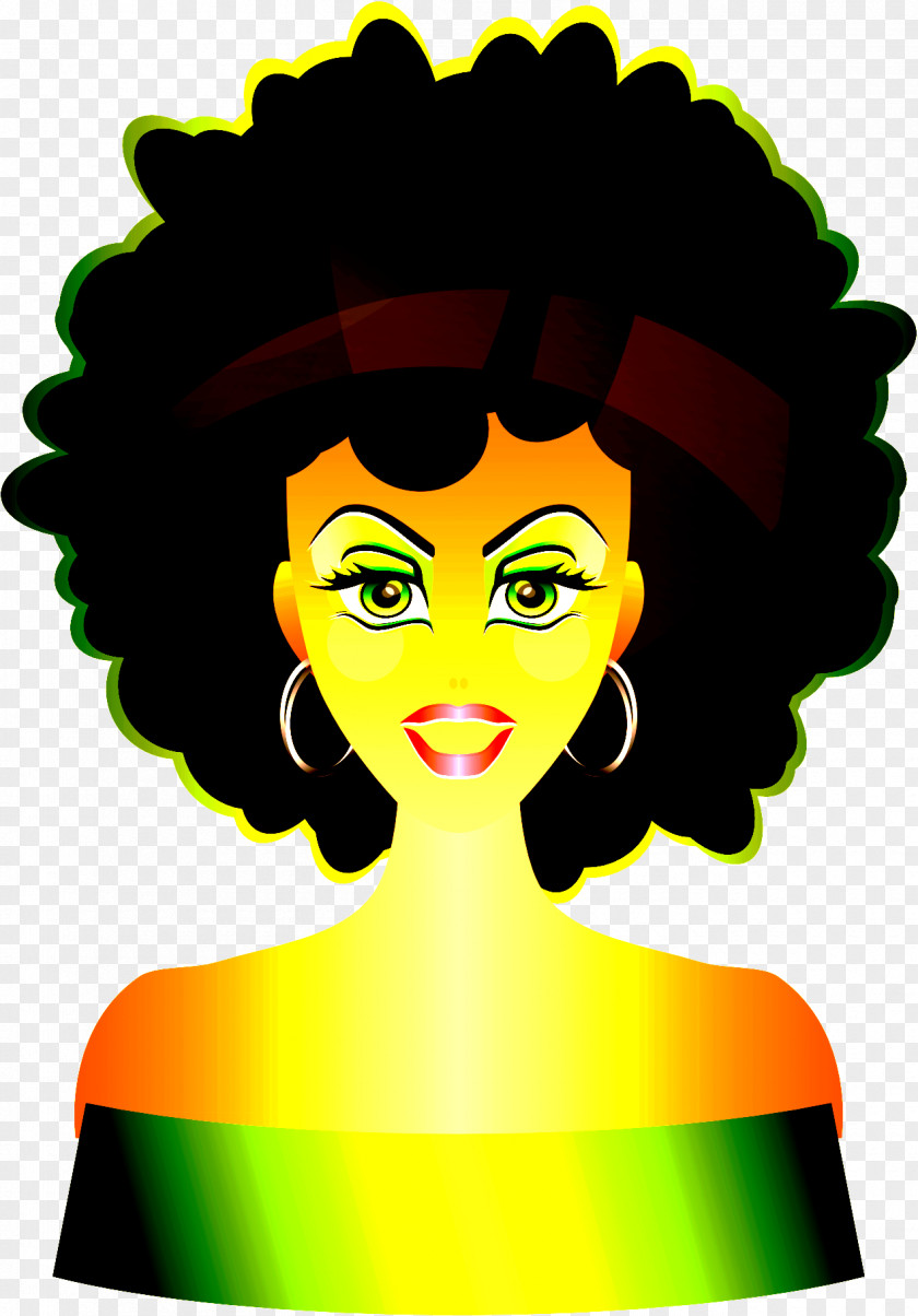Fictional Character Black Hair Clip Art Cartoon Afro PNG