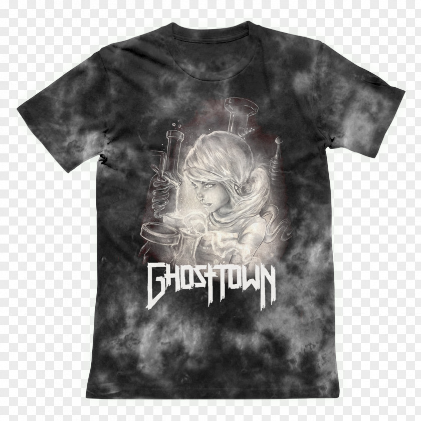 Ghost Town T-shirt Tie-dye Ink Bleach PNG