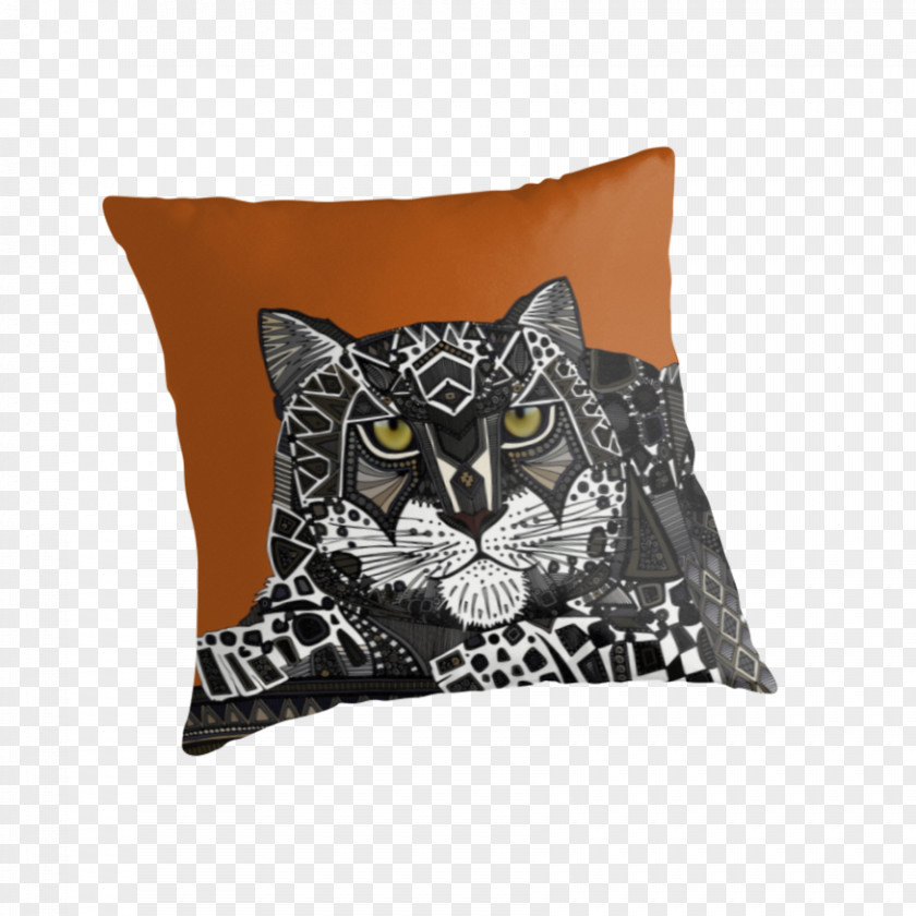Leopard Throw Pillows Snow Cushion PNG