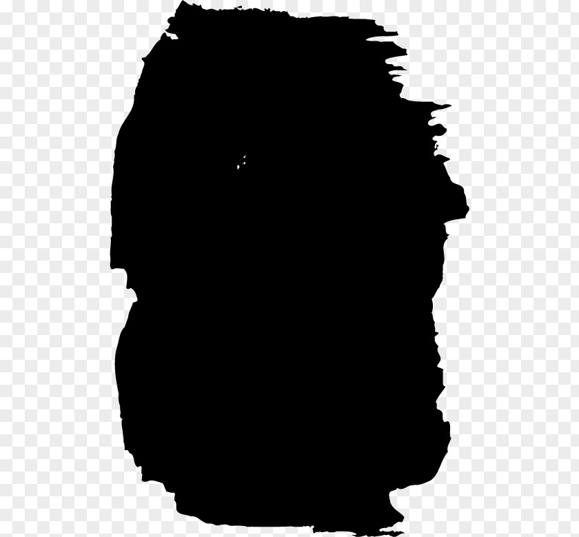 Vector Ink Irregular Edge Black And White PNG