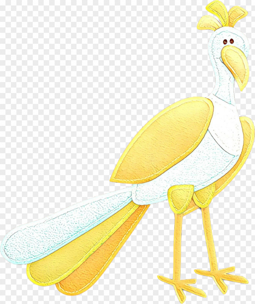 Yellow Bird Beak Wing Animal Figure PNG