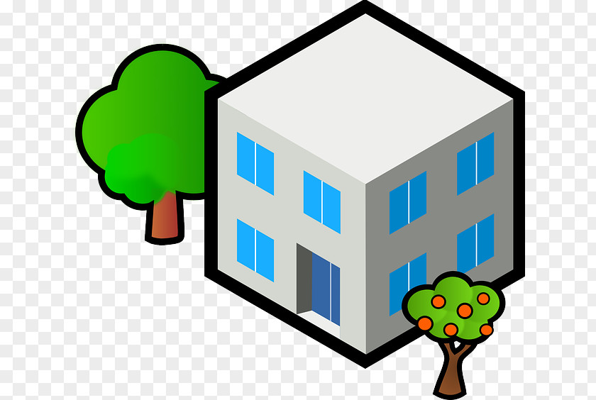 Flat Building House Clip Art PNG