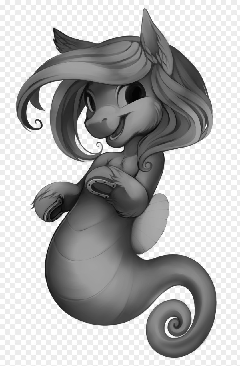 Mermaid Water Horse Stallion Tail PNG