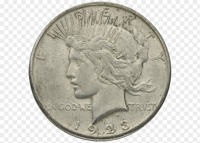 Peace Dollar Coin Morgan United States Silver PNG