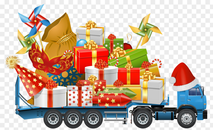Christmas Truck Semi-trailer PNG